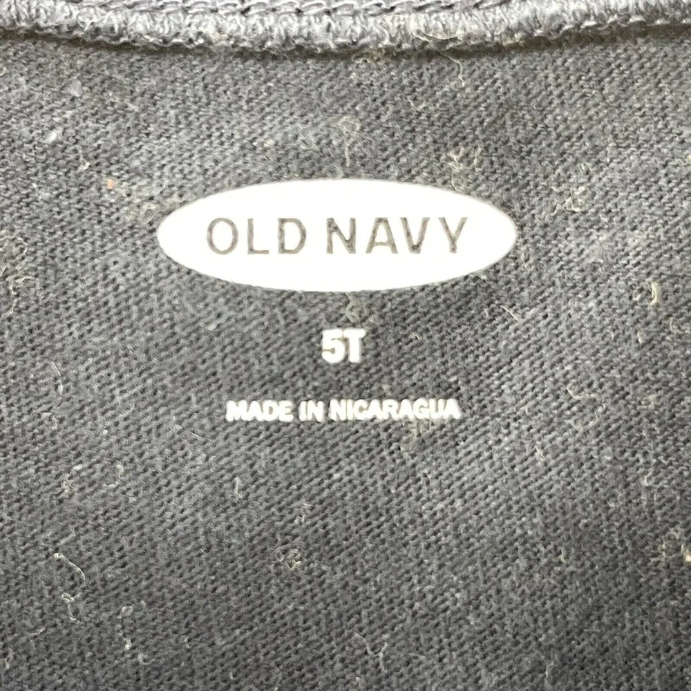 Old Navy T-Shirt Boys Size 5T Blue Striped Short‎ Sleeve T Shirt Toddler Boys 5T